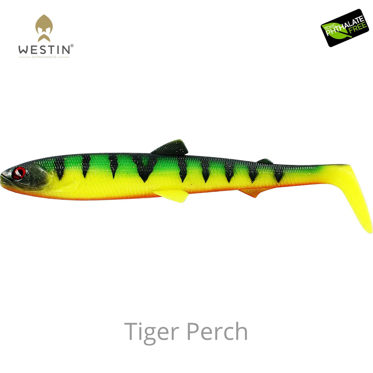 Westin Bulteez Shadtail Jigi 18cm 1kpl | Tiger Perch