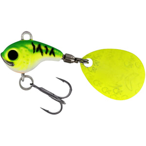 Westin DropBite Tungsten Spintail 1.8cm 9g | Chartreuse Ice