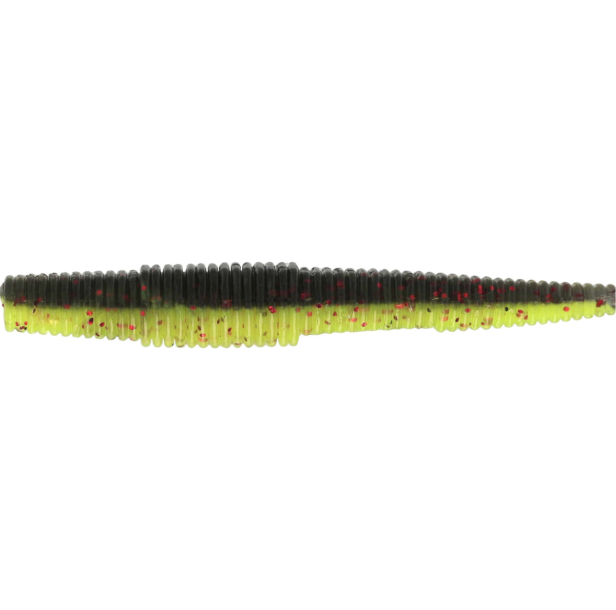 Westin Ned Worm Slim Kelluva Jigi 55mm 6kpl | Black/Chartreuse