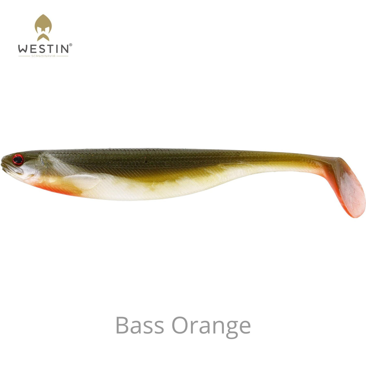 Westin Shad Teez Slim Jigi 7.5cm 3kpl | Bass Orange