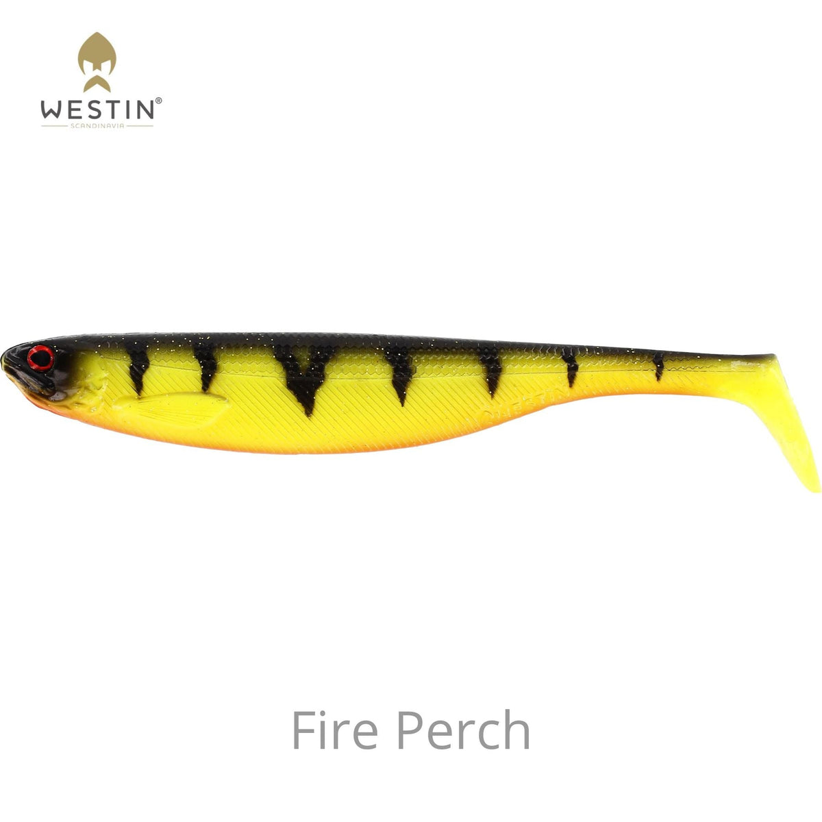 Westin Shad Teez Slim Jigi 10cm 3kpl | Fire Perch