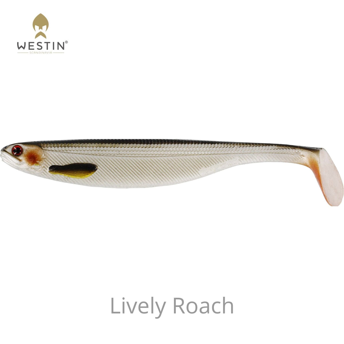 Westin Shad Teez Slim Jigi 7.5cm 3kpl | Lively Roach