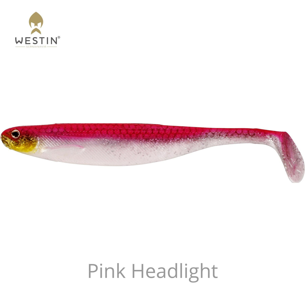 Westin Shad Teez Slim Jigi 7.5cm 3kpl | Pink Headlight