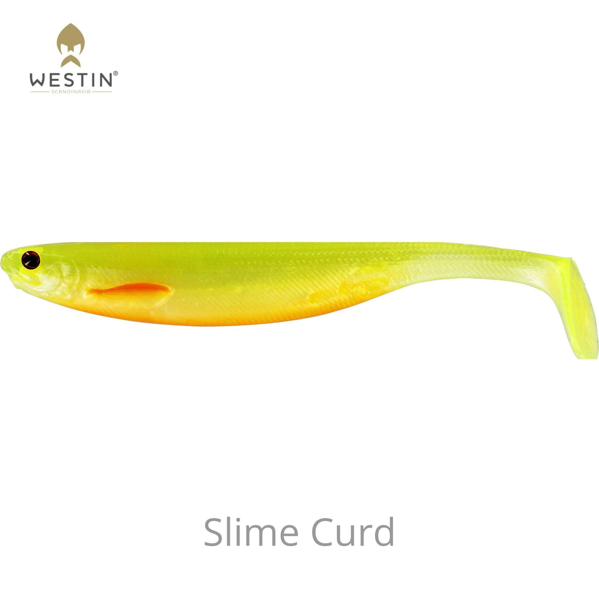 Westin Shad Teez Slim Jigi 7.5cm 3kpl | Slime Curd