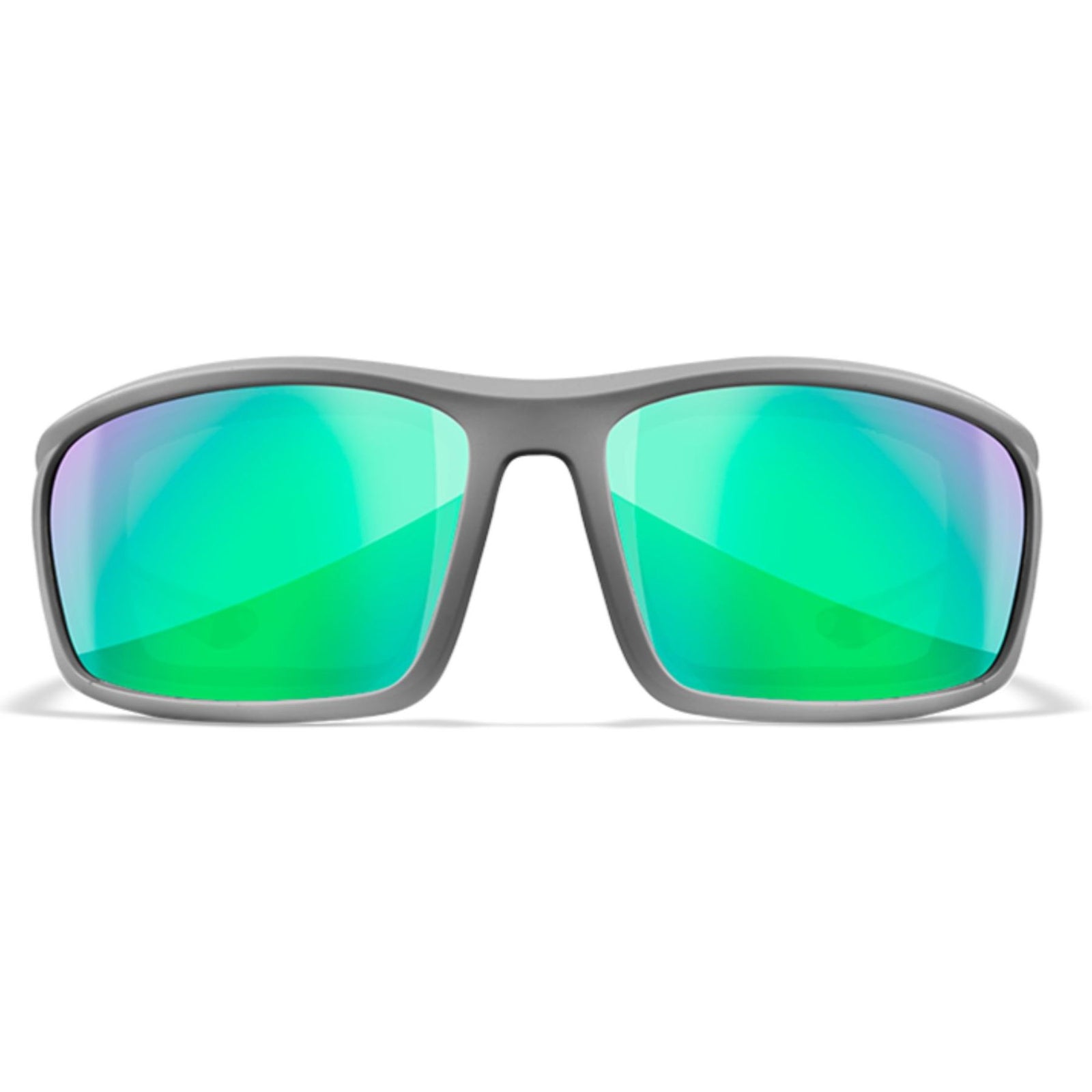 Wiley X Grid Captivate polarisoidut aurinkolasit | Green Mirror / Matte Cool Grey