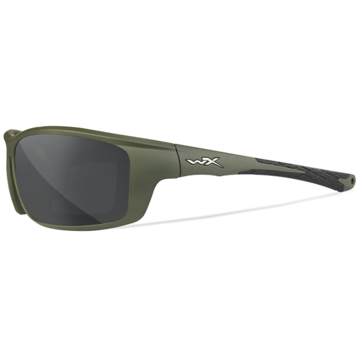 Wiley X Grid Captivate polarisoidut aurinkolasit | Matte Utility Green Frame / Grey Lens