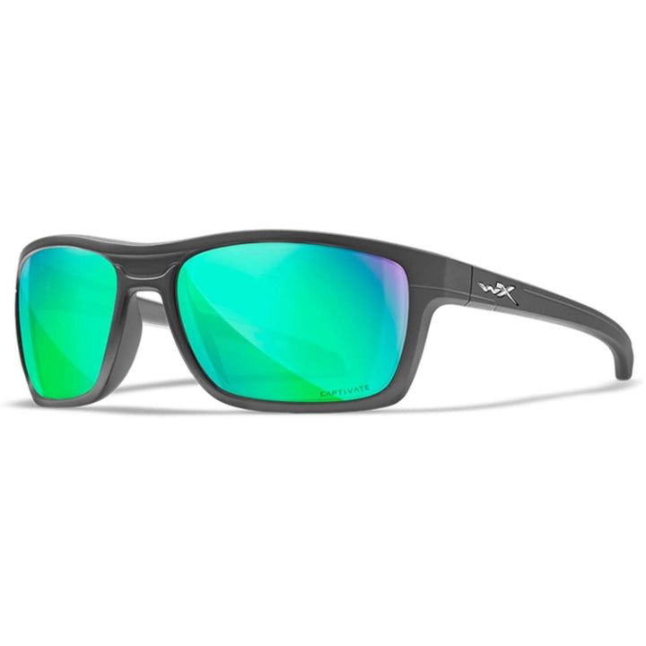 Wiley X Kingpin Captivate polarisoidut aurinkolasit | Green Mirror Amber