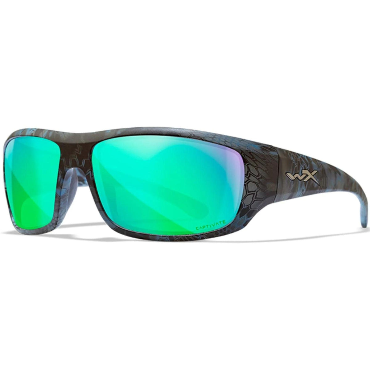 Wiley X Omega Kryptek Captivate polarisoidut aurinkolasit | Green Mirror Amber