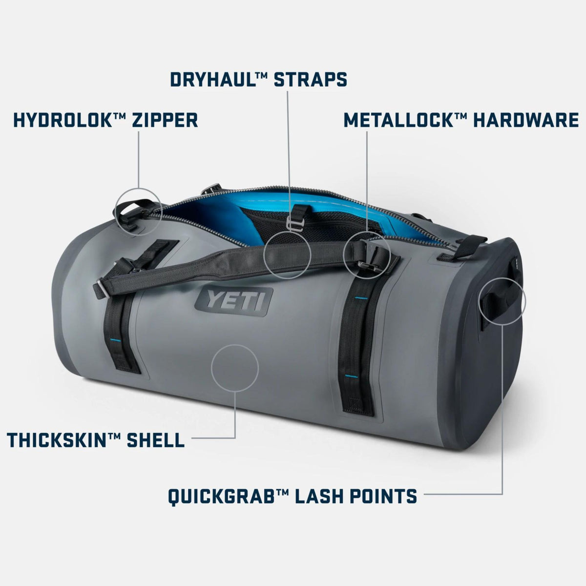 YETI Panga 100 Duffel Vedenpitävä varustekassi | Storm Gray