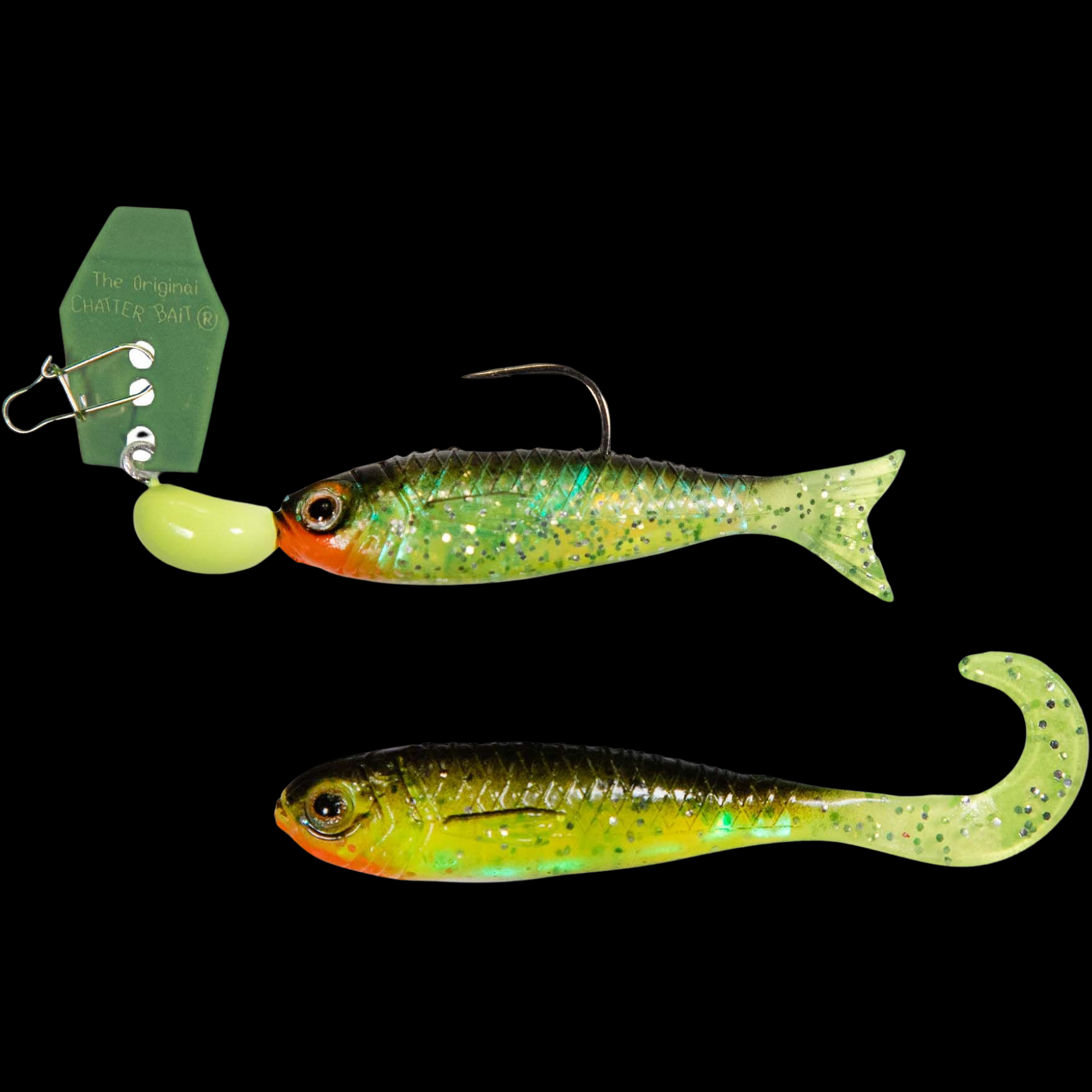 Z-MAN ChatterBait Flashback Mini 3.54g | Chartreuse / Firetiger