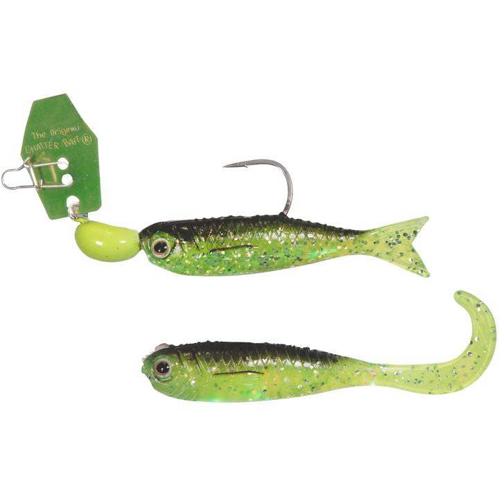 Z-MAN ChatterBait Flashback Mini 3.54g | Chartreuse / Rainbow