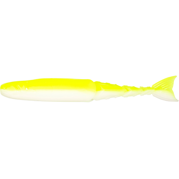 Z-Man ChatterShad Jigi 4.5" 4kpl | Chartreuse/White