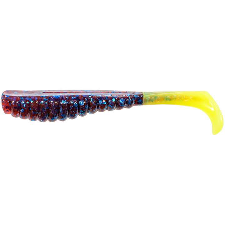 Z-Man Swimmin Trout Trick Jigi 3.5" 6kpl | Plum/Chartreuse Tail