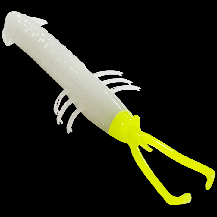 Z-Man Trout Trick Jerk ShrimpZ Jigi 3.5" 5kpl | Glow/Chart Tails