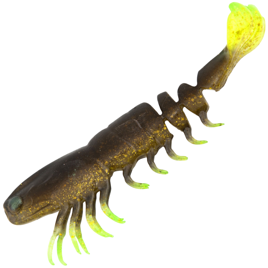 Z-Man PrawnstarZ LB Jigi 3.5" 3kpl | Rootbeer Chartreuse
