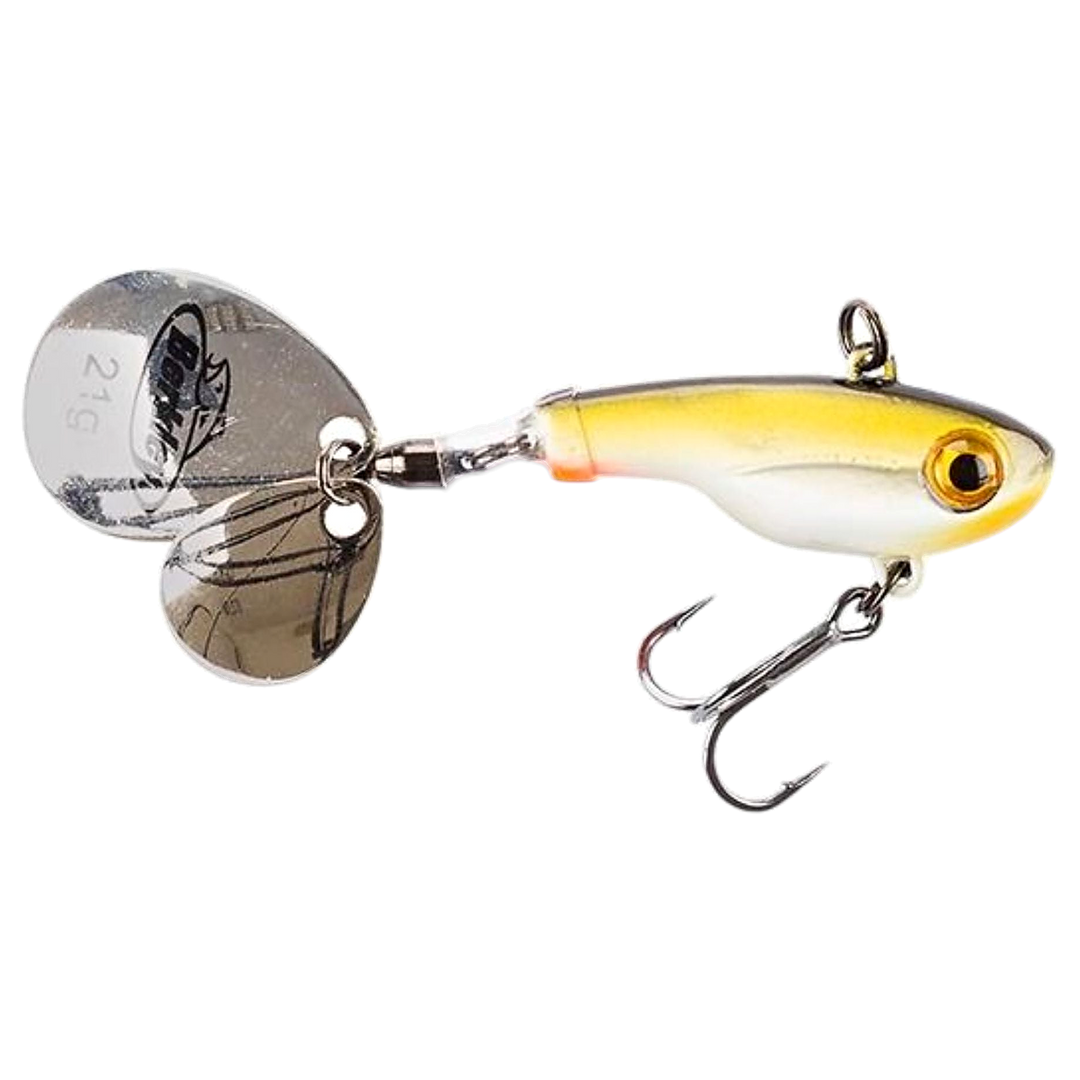 Berkley Pulse Spintail 14g Sambal Ayu sivulta, pää oikealla