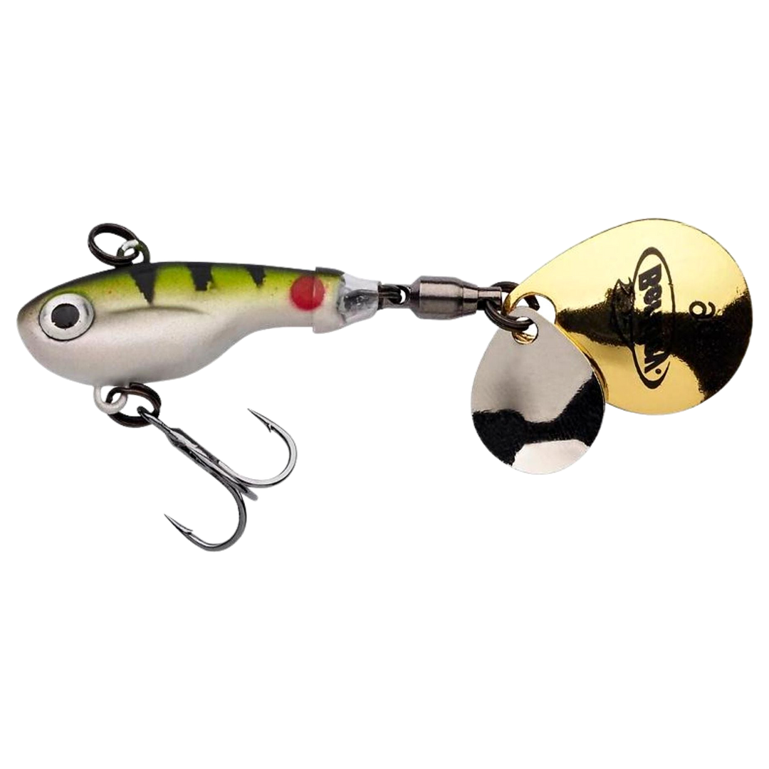 Berkley Pulse Spintail 14g Perch sivulta, pää vasemmalla