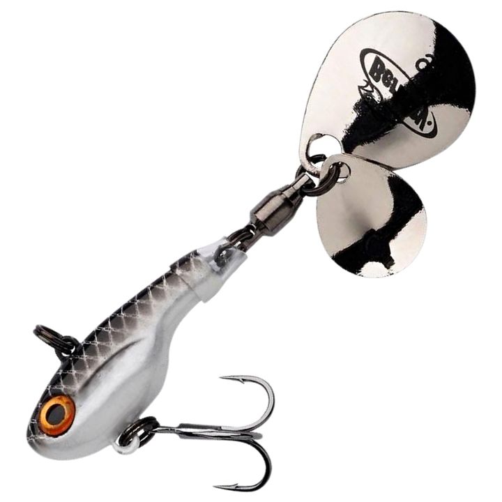 Berkley Pulse Spintail 14g, väri Roach: tumma selkä, hopeinen kylki ja hopeiset lipat