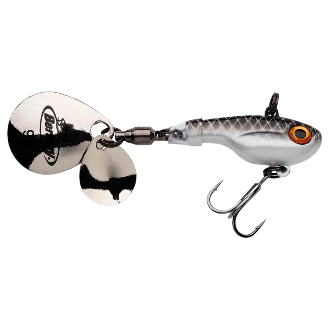 Berkley Pulse Spintail 14g Roach sivulta, pää oikealla