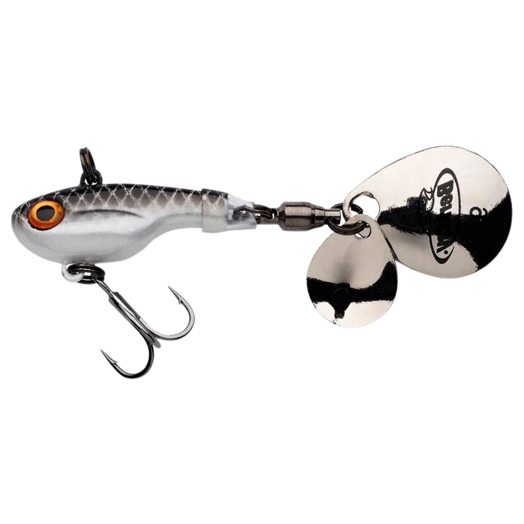 Berkley Pulse Spintail 9g Roach sivulta, pää vasemmalla