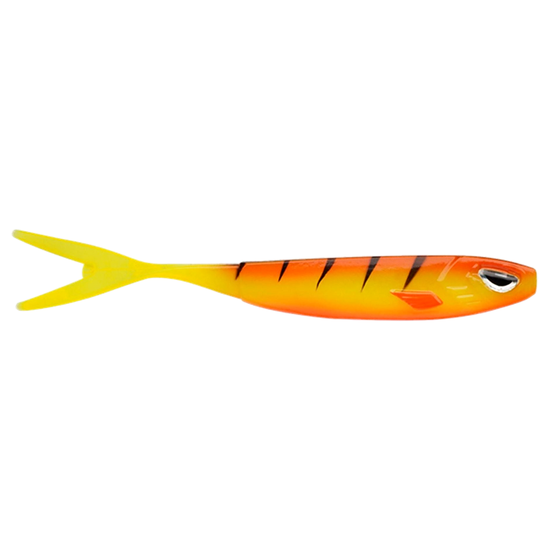 Berkley Sick Vamper Haukijigi 22cm 44g Hot Yellow Perch sivulta, pää oikealla