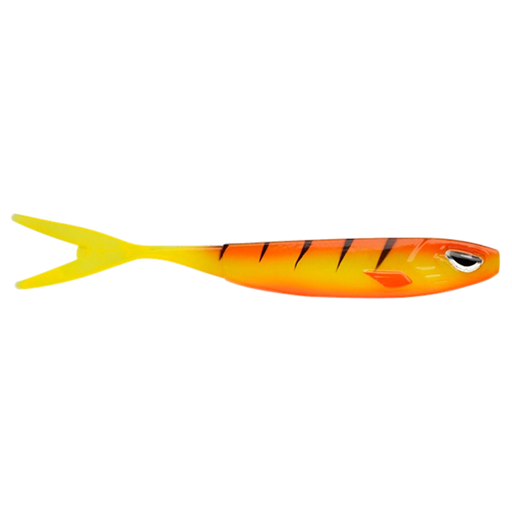 Berkley Sick Vamper Haukijigi 22cm 44g Hot Yellow Perch sivulta, pää oikealla