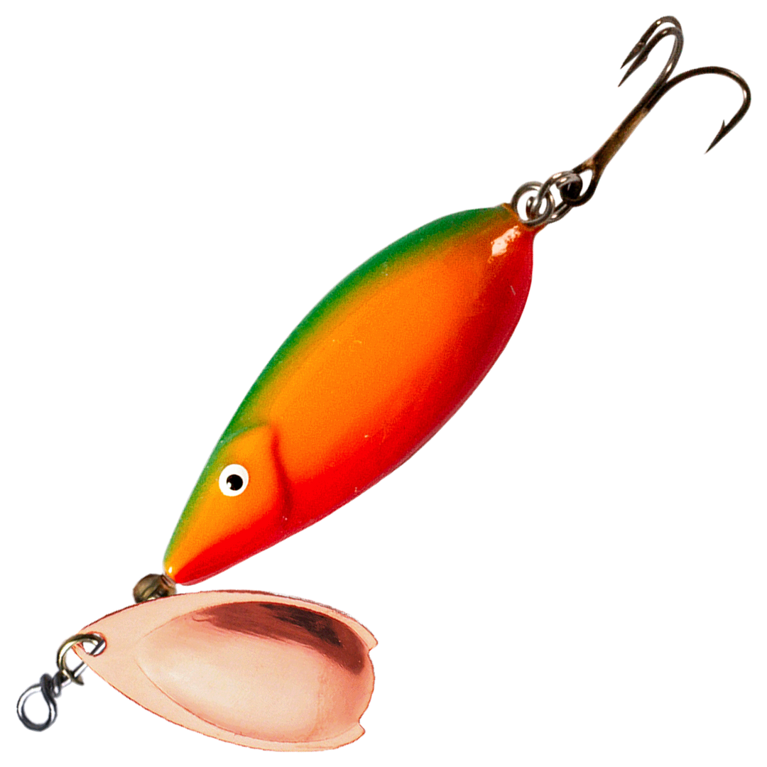 Bete Lotto lippauistin 45mm 12g, väri 052: vihreä selkä, oranssi kylki ja kuparinen lippa