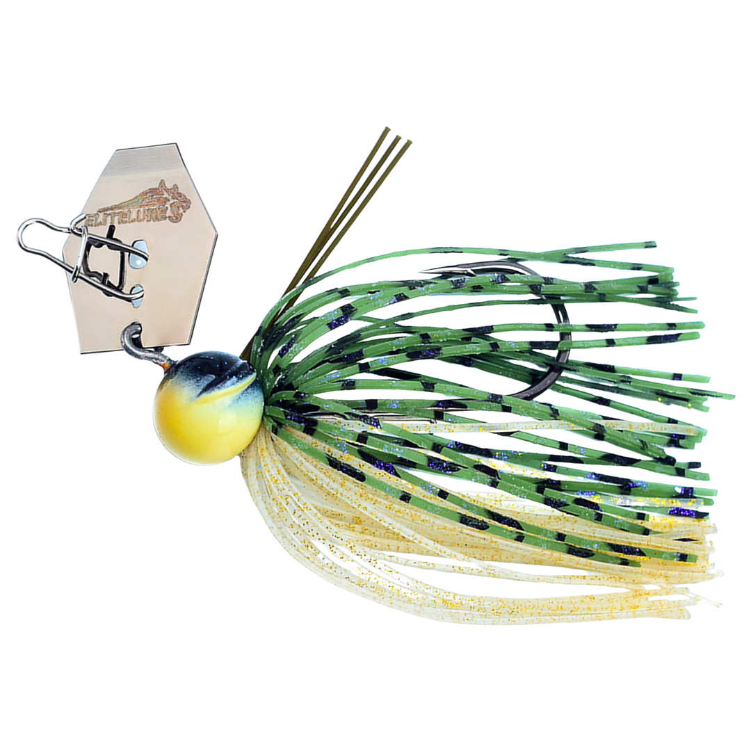 BIM Tackle Roaring Lion Blade Chatterbait 7g Black Gill sivulta, pää vasemmalla