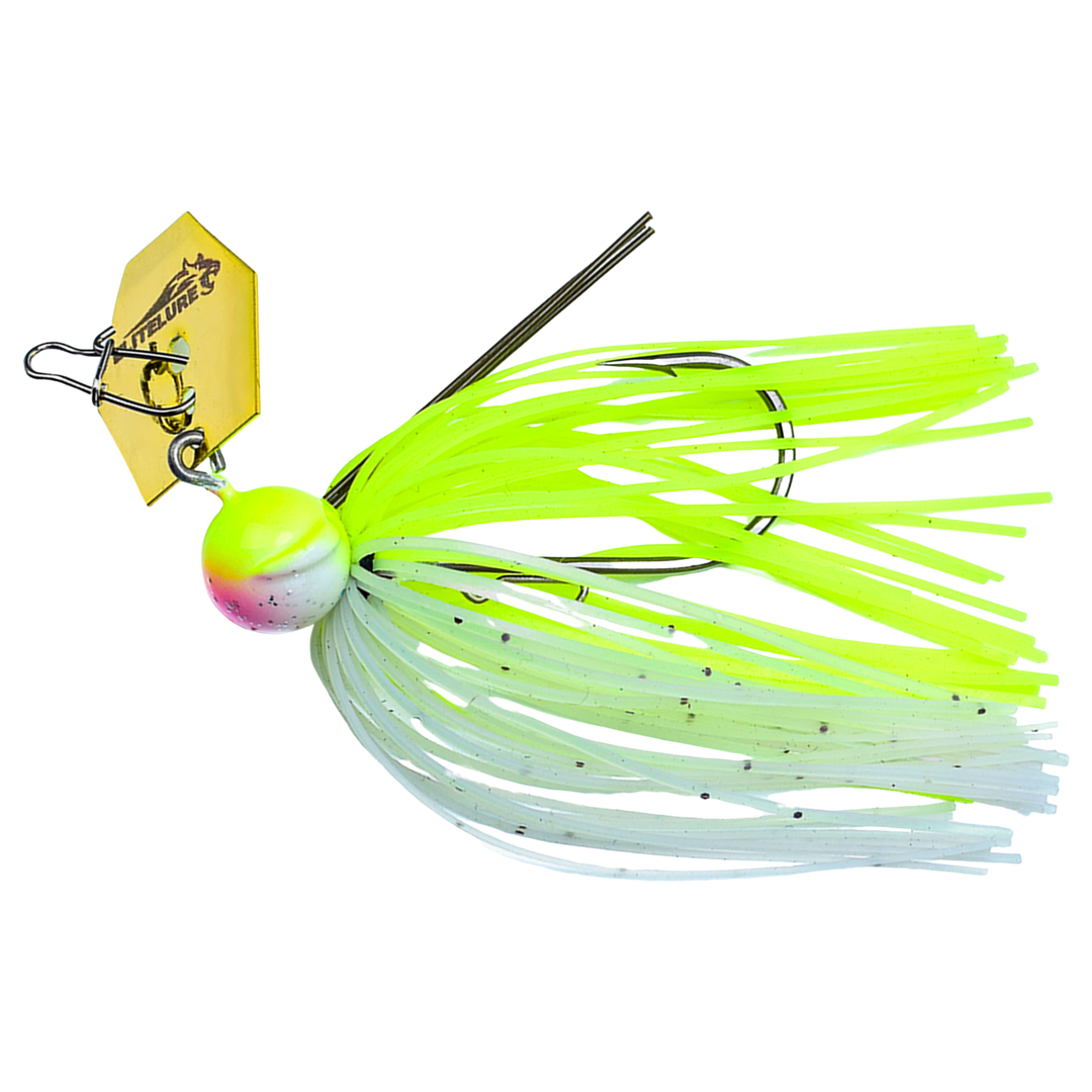 BIM Tackle Roaring Lion Blade Chatterbait 7g Chart White sivulta, pää vasemmalla