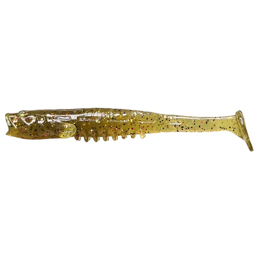 Crazy Fish Nano Minnow Jigi 2.8" 1 sivulta, pää vasemmalla