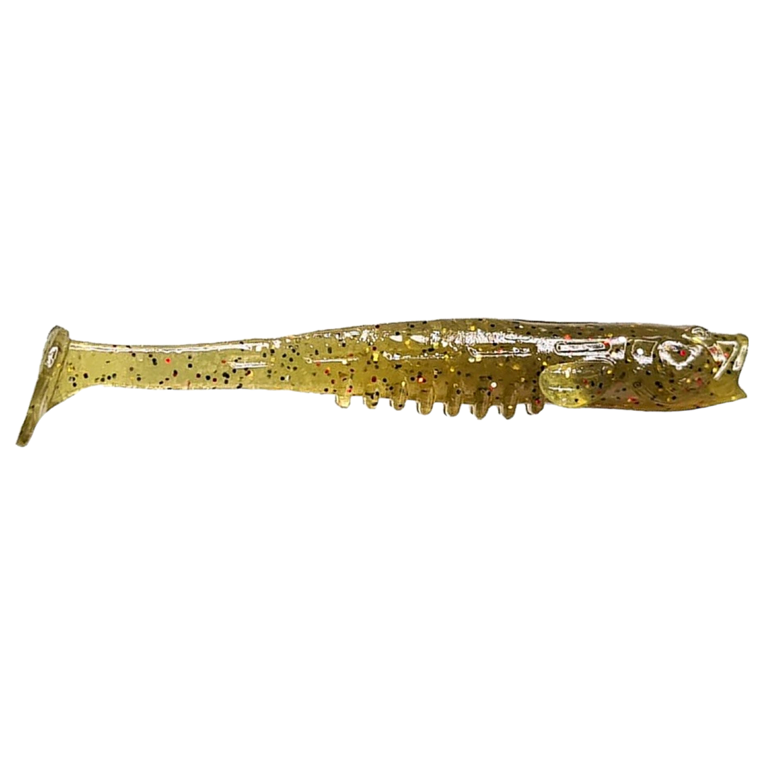 Crazy Fish Nano Minnow Jigi 2.8" 1 sivulta, pää oikealla