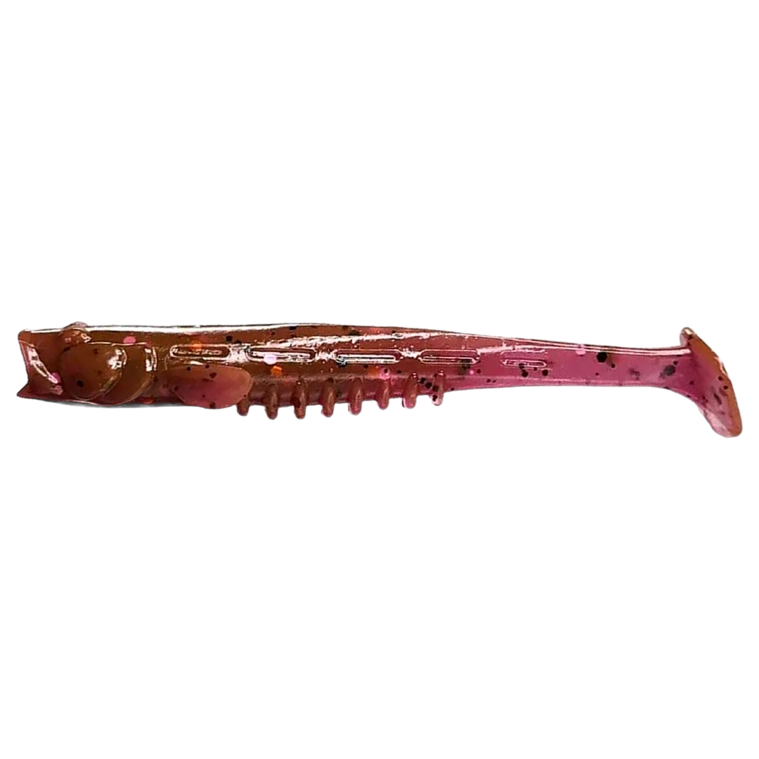 Crazy Fish Nano Minnow Jigi 2.8" 12 sivulta, pää vasemmalla