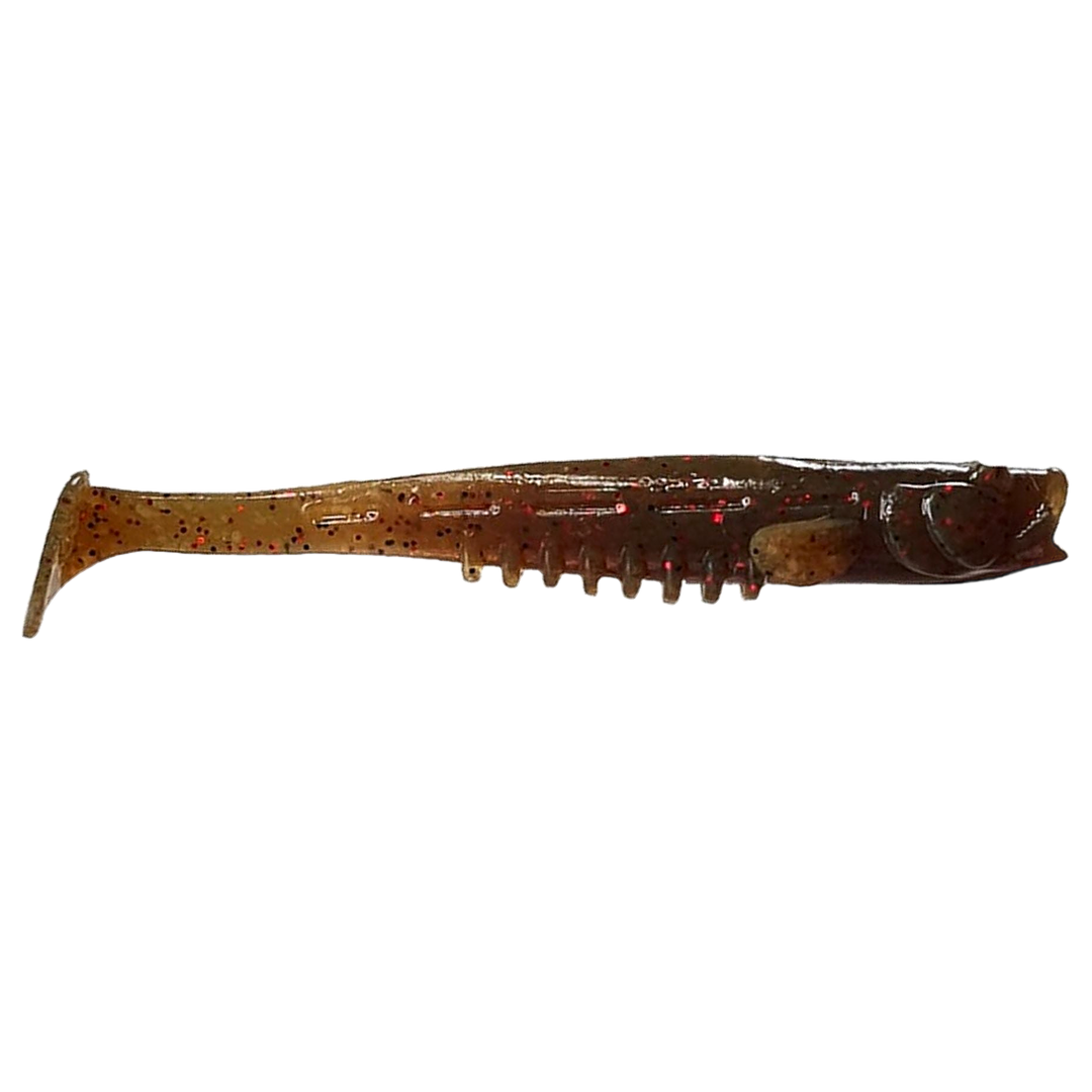 Crazy Fish Nano Minnow Jigi 2.8" 14/6 sivulta, pää oikealla