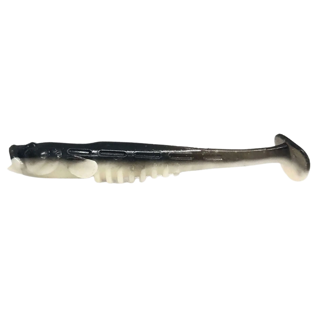 Crazy Fish Nano Minnow Jigi 2.8" 28d sivulta, pää vasemmalla