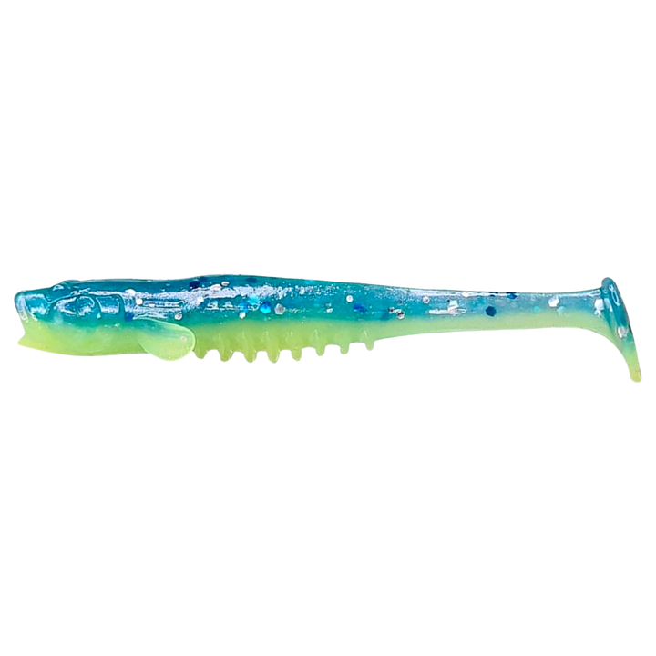 Crazy Fish Nano Minnow Jigi 2.8" 40d sivulta, pää vasemmalla