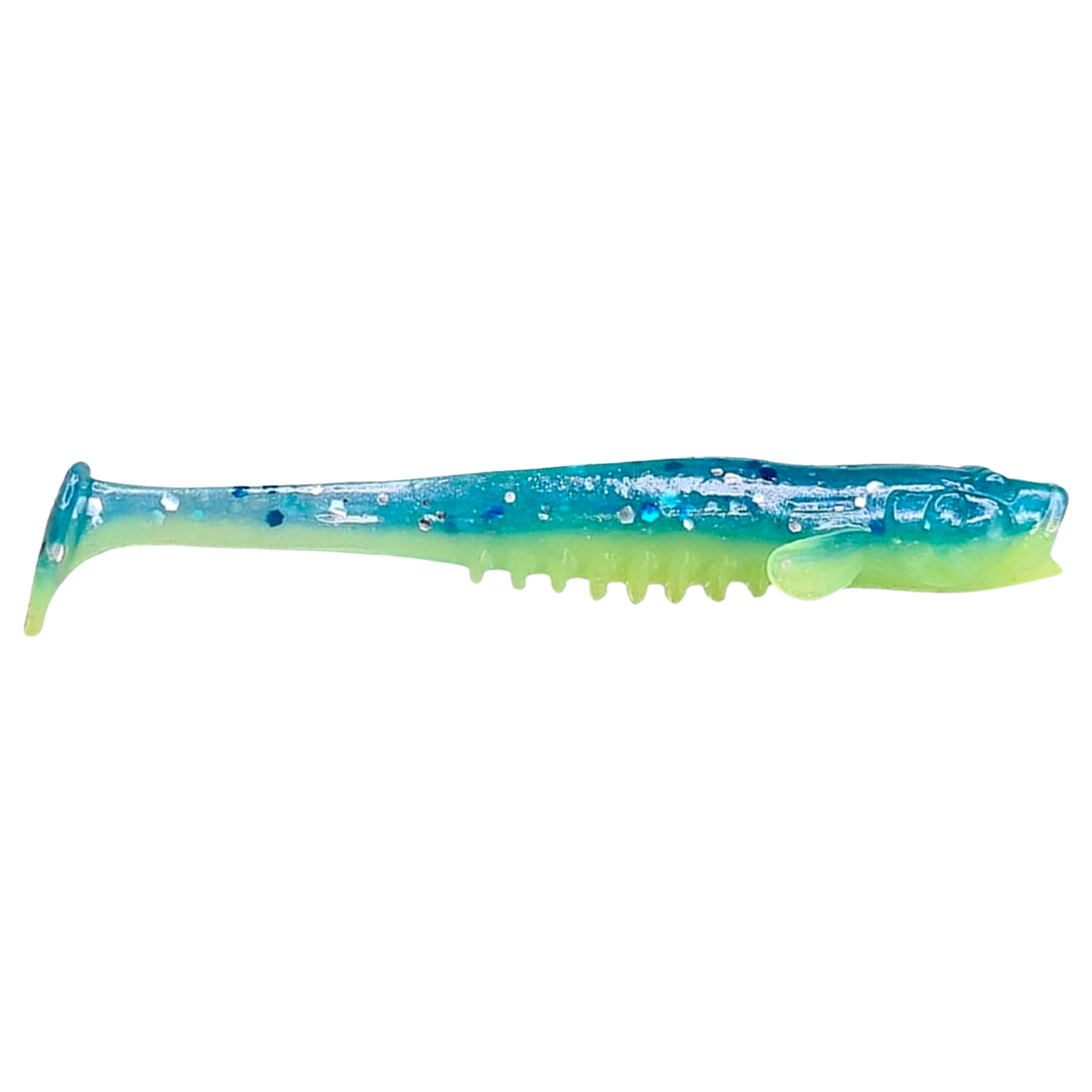 Crazy Fish Nano Minnow Jigi 2.8" 40d sivulta, pää oikealla