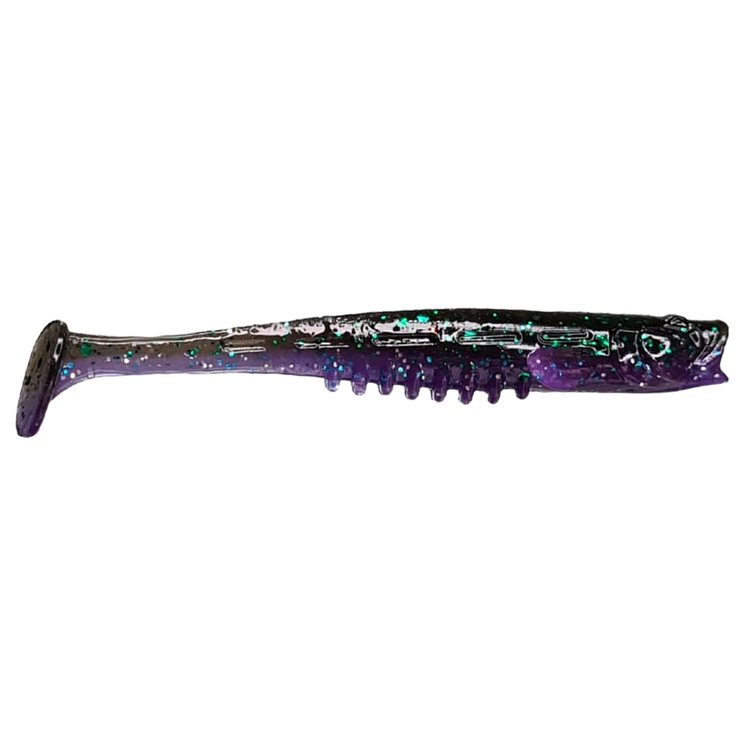 Crazy Fish Nano Minnow Jigi 2.8" 50d sivulta, pää oikealla