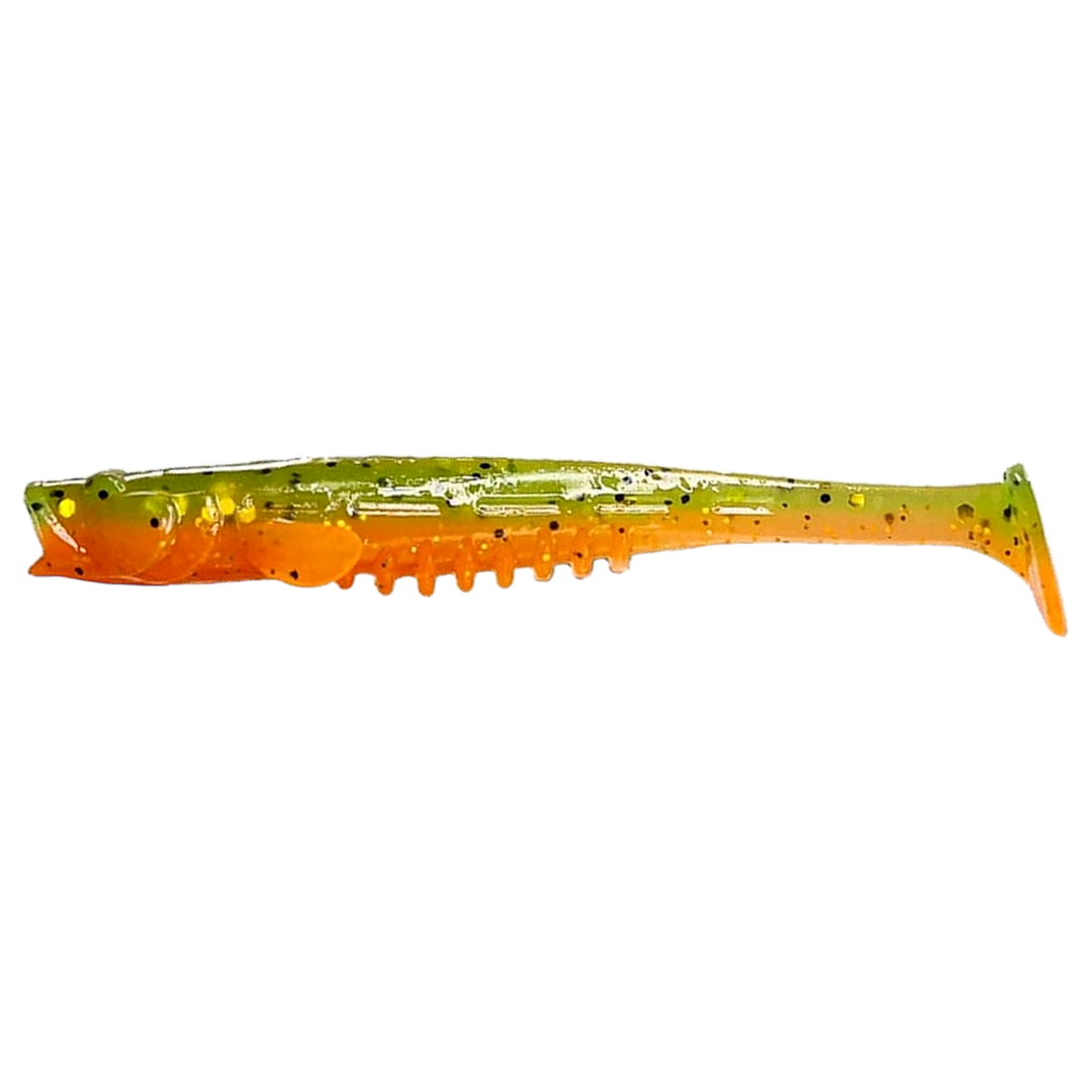 Crazy Fish Nano Minnow Jigi 2.8" 5d sivulta, pää vasemmalla