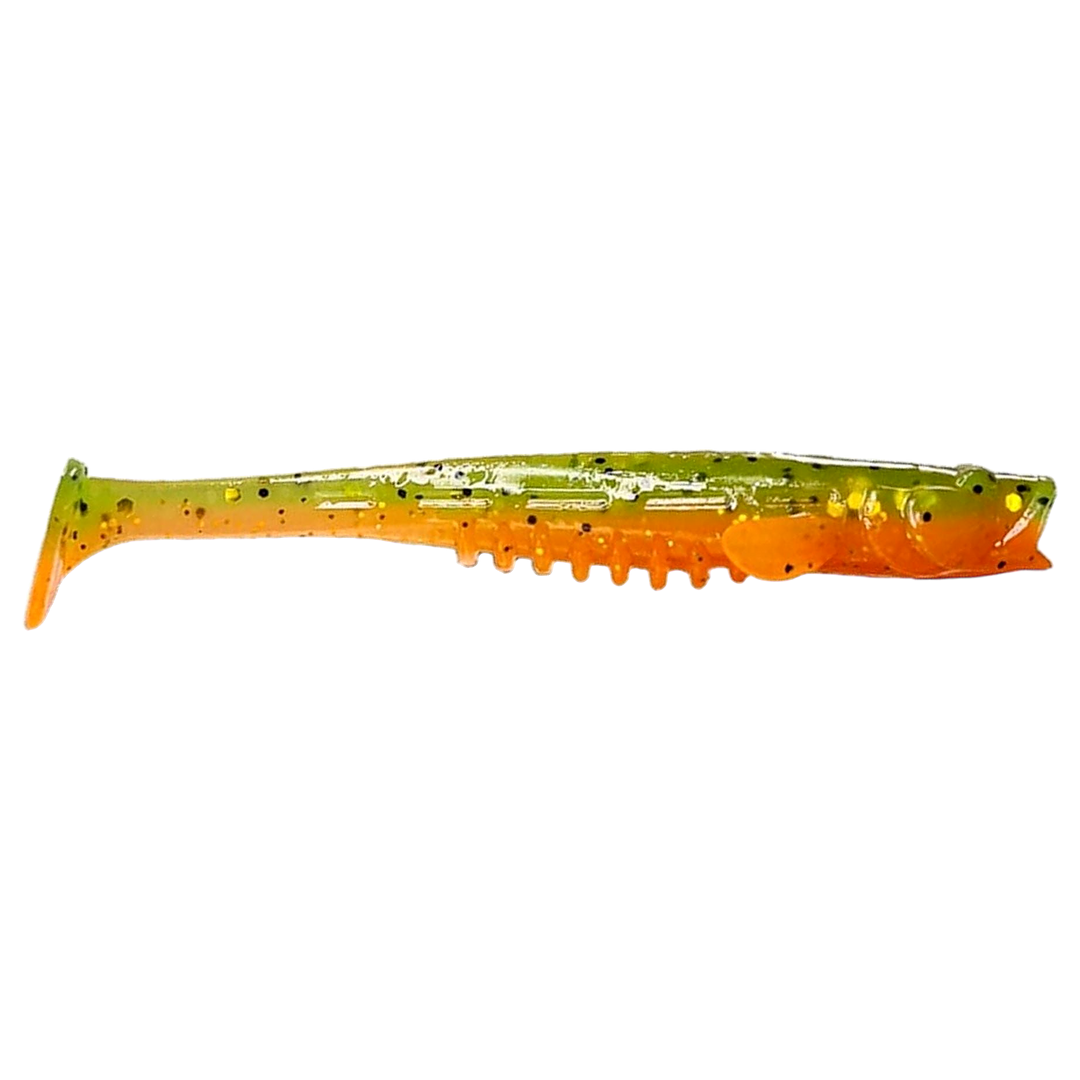 Crazy Fish Nano Minnow Jigi 2.8" 5d sivulta, pää oikealla