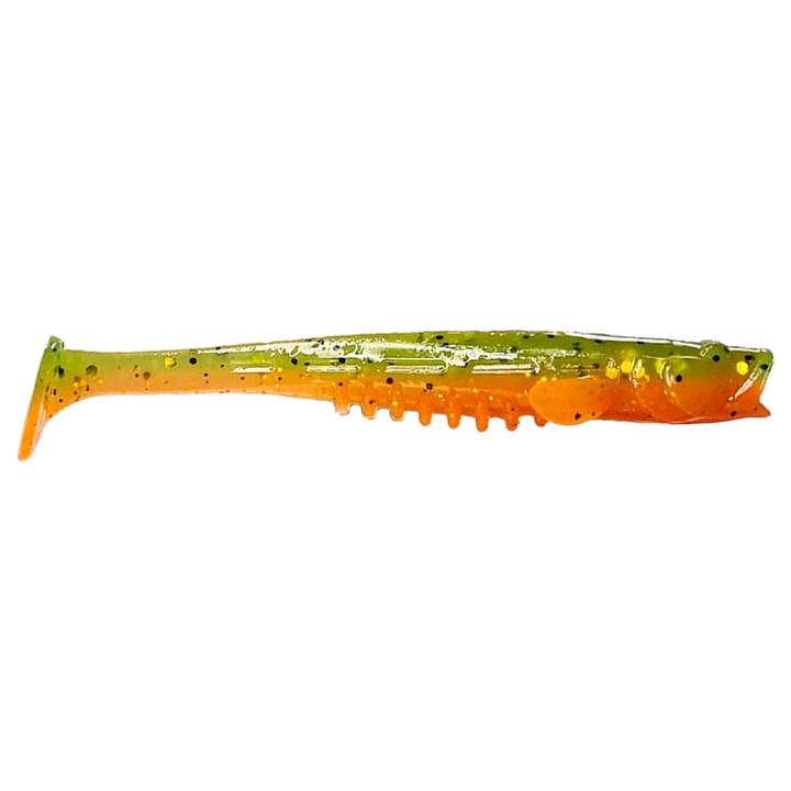 Crazy Fish Nano Minnow Jigi 2.8" 5d sivulta, pää oikealla