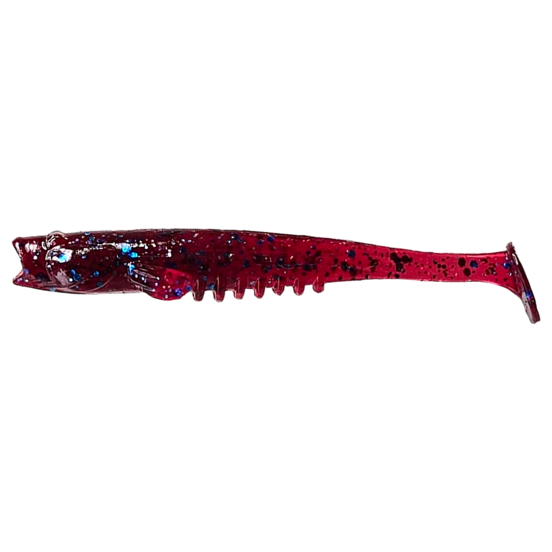 Crazy Fish Nano Minnow Jigi 2.8" 73 sivulta, pää vasemmalla