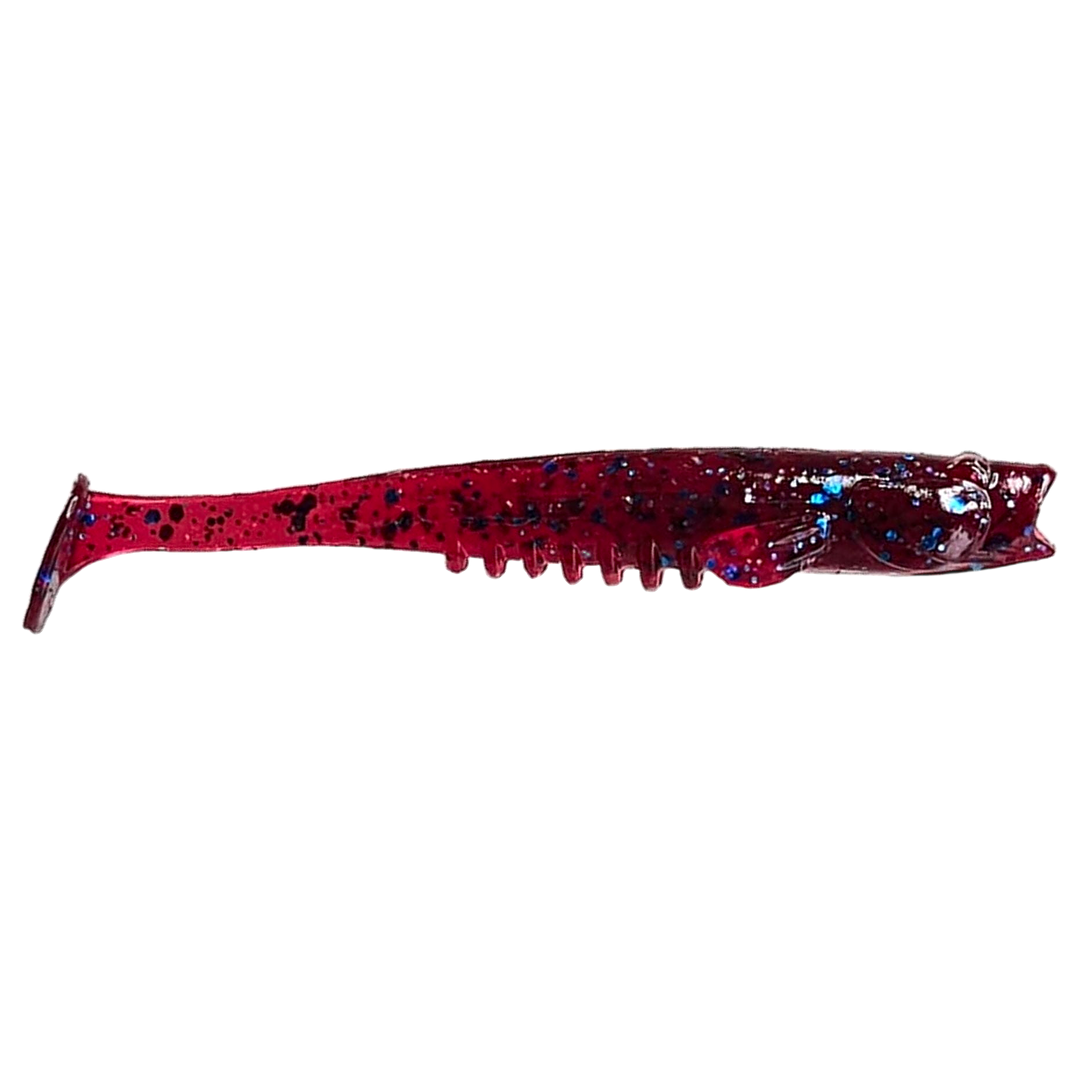 Crazy Fish Nano Minnow Jigi 2.8" 73 sivulta, pää oikealla