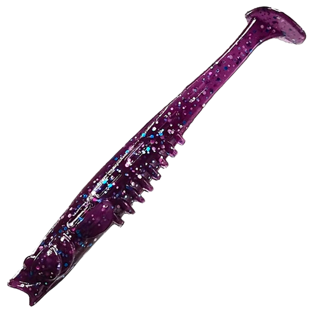 Crazy Fish Nano Minnow Jigi 2.8", väri 98: violetti runko ja hileet
