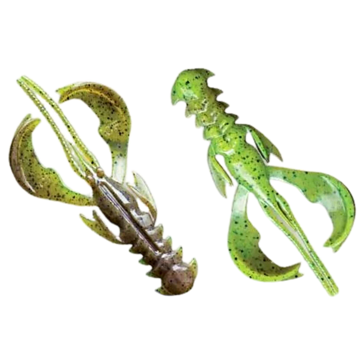 Crazy Fish Nimble kelluva Jigi 1.6" Chart Swamp (4D) ylä- ja alapuolelta