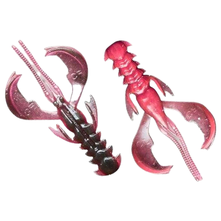 Crazy Fish Nimble kelluva Jigi 2.5" Pink Provoker (23D) ylä- ja alapuolelta