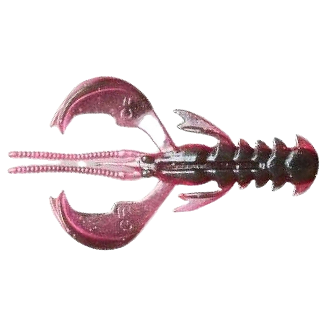 Crazy Fish Nimble kelluva Jigi 2.5" Pink Provoker (23D) yläpuolelta, pää vasemmalla