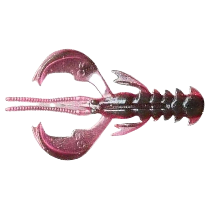 Crazy Fish Nimble kelluva Jigi 2.5" Pink Provoker (23D) yläpuolelta, pää vasemmalla