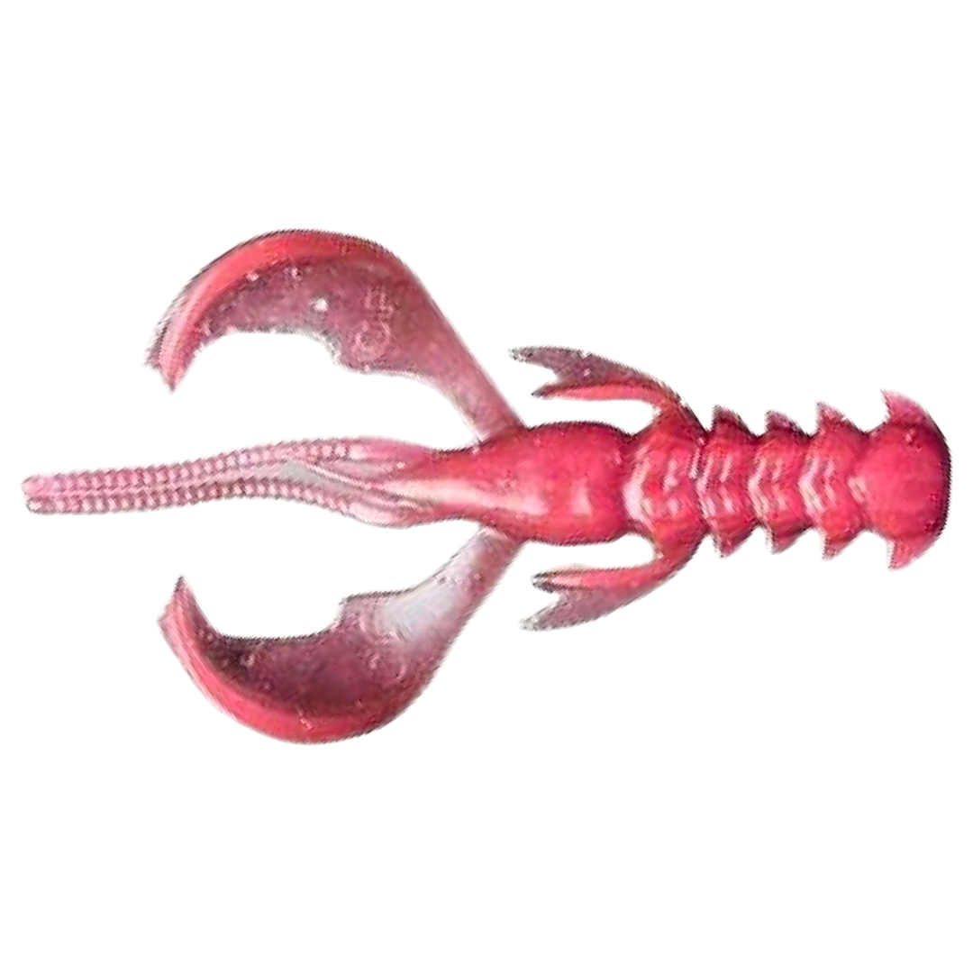 Crazy Fish Nimble kelluva Jigi 2.5" Pink Provoker (23D) alapuolelta, pää vasemmalla