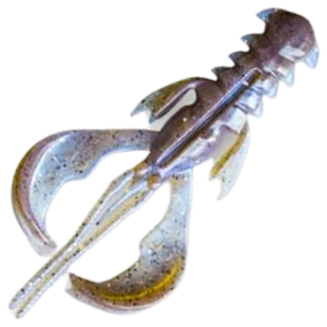 Crazy Fish Nimble kelluva Jigi 2.5", väri Swamp Pearl (3D): harmaanruskea yläpuoli ja vaaleansininen alapuoli