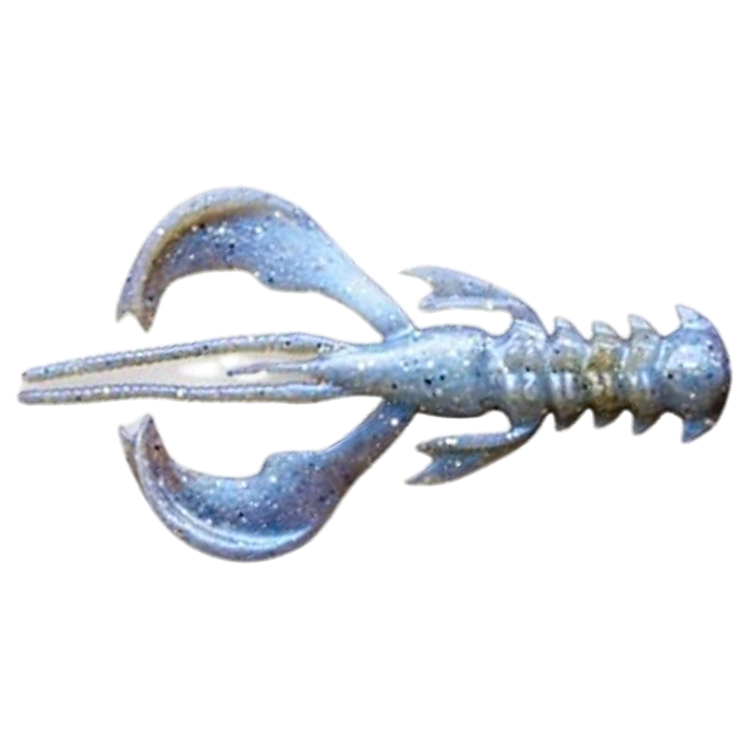 Crazy Fish Nimble kelluva Jigi 2.5" Swamp Pearl (3D) alapuolelta, pää vasemmalla